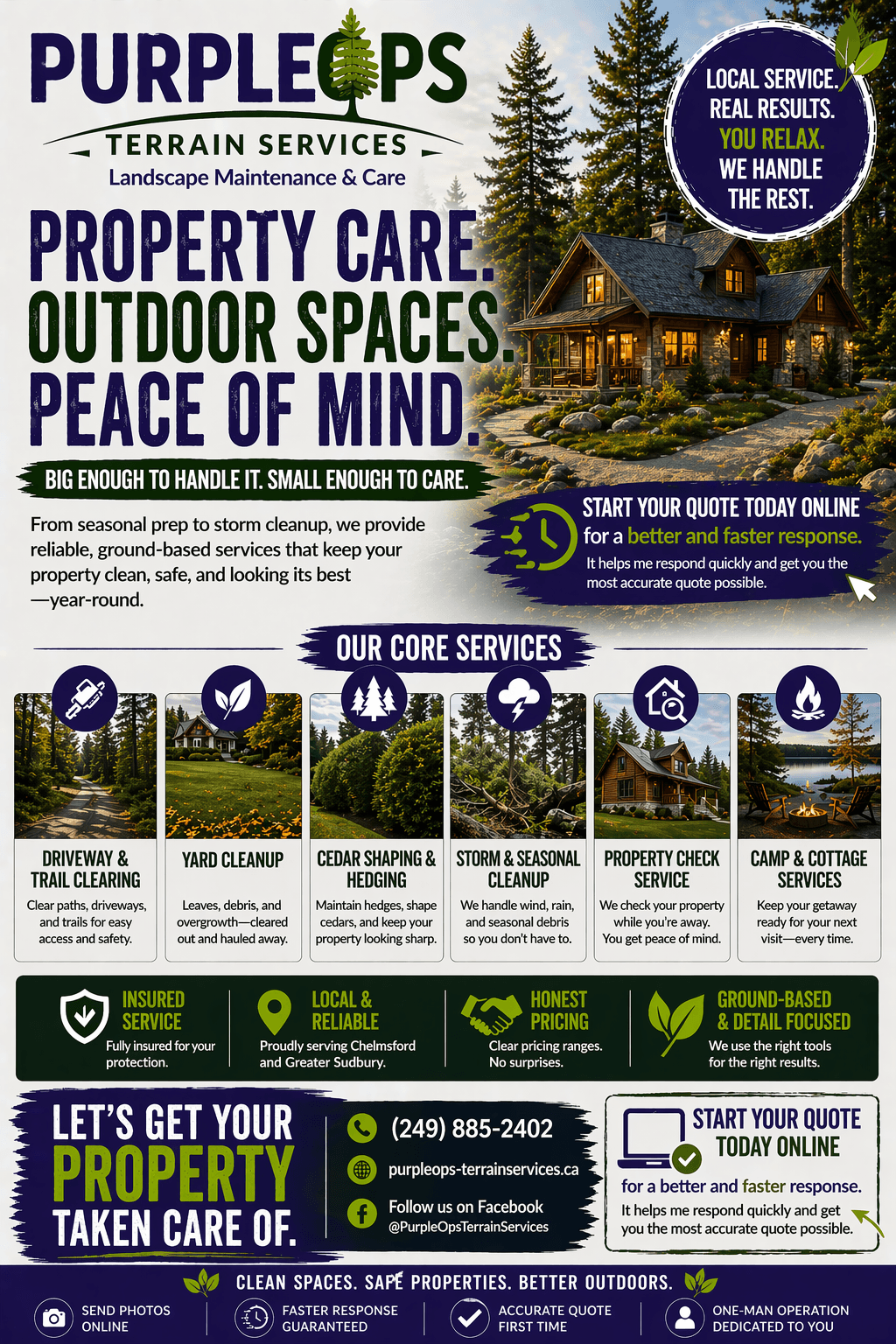 Purple Ops service highlight campaign graphic
